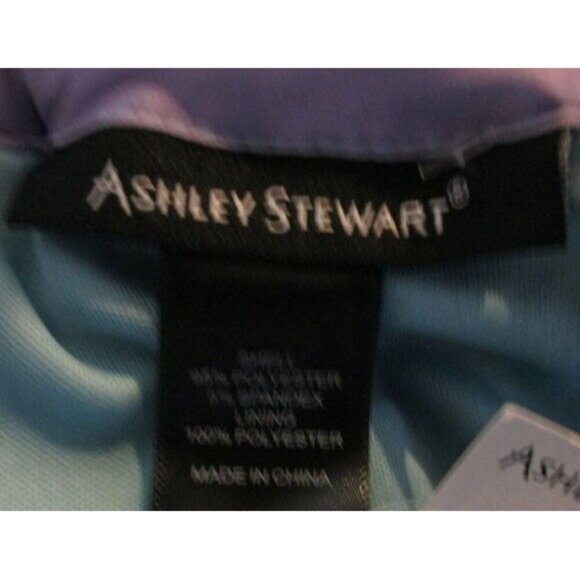 Ashley Stewart Ombre Sleeveless Wrap Dress Purple Blue 3X Spring Cocktail Dress - Picture 6 of 6